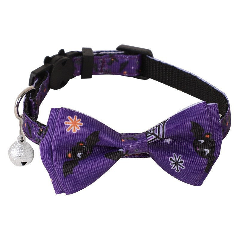 Collar de Halloween para Gatos con Lazo y Cascabel