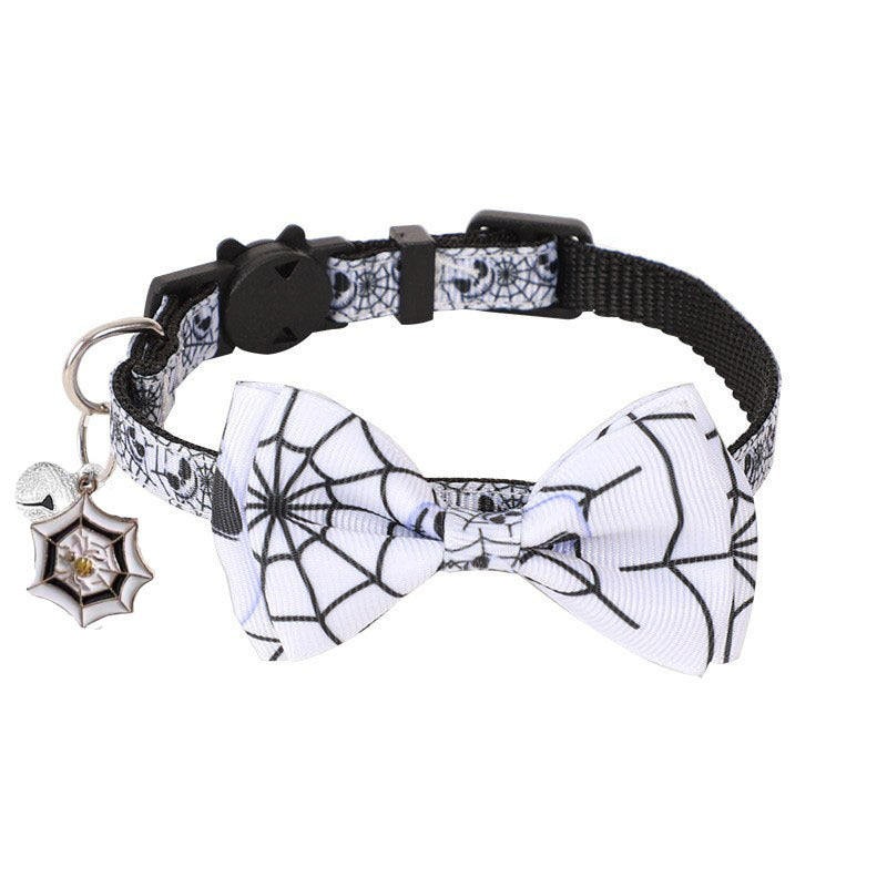 Collar de Halloween para Gatos con Lazo y Cascabel
