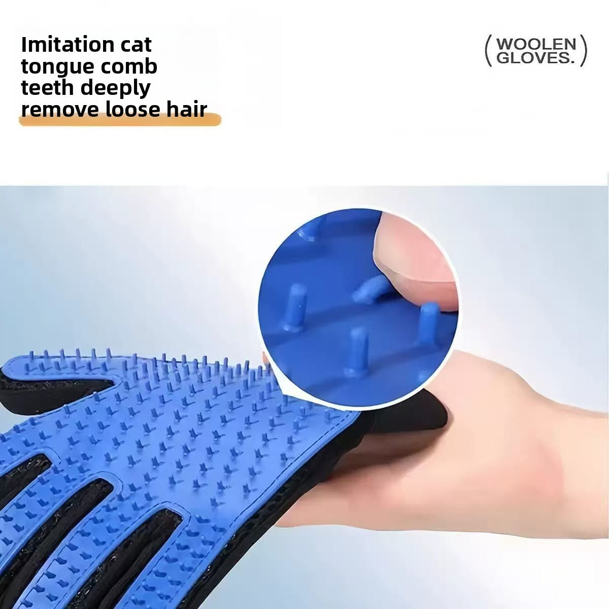 Guantes de Aseo y Masaje para Perros y Gatos | Cepillo Quitapelos de Cinco Dedos