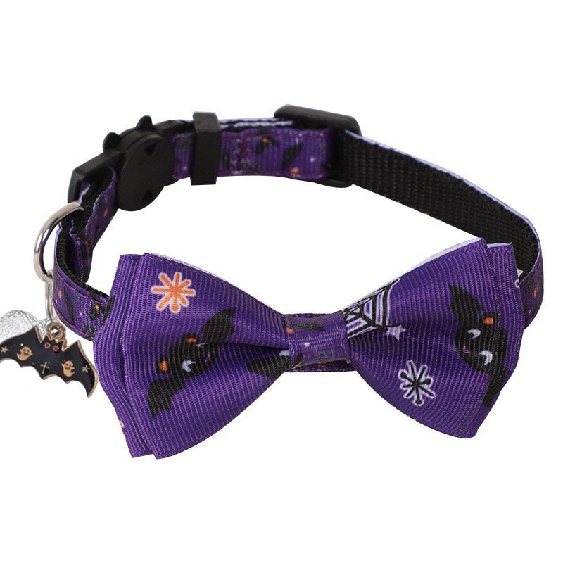 Collar de Halloween para Gatos con Lazo y Cascabel