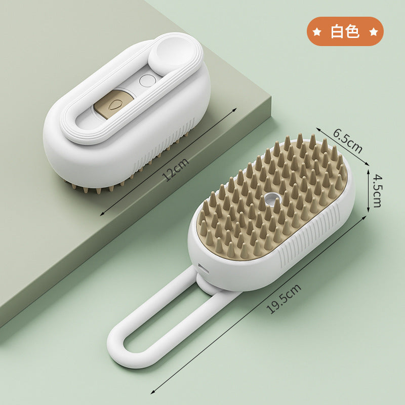 Cepillo Eléctrico para Perros y Gatos con Pulverizador | Cepillo de Aseo y Masaje