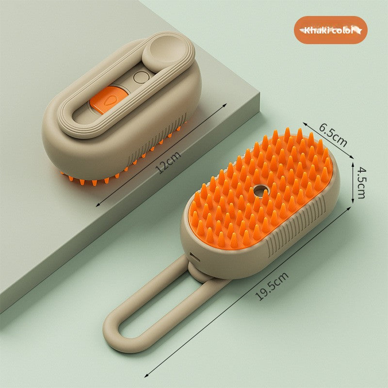 Cepillo Eléctrico para Perros y Gatos con Pulverizador | Cepillo de Aseo y Masaje