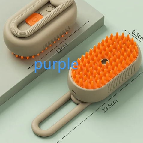 Cepillo Eléctrico para Perros y Gatos con Pulverizador | Cepillo de Aseo y Masaje