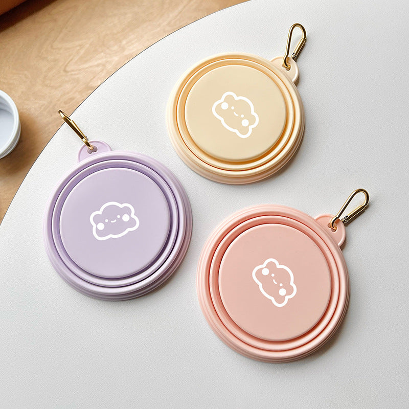 Cuenco Plegable Portátil para Mascotas – Comedero y Bebedero de Viaje para Perros y Gatos