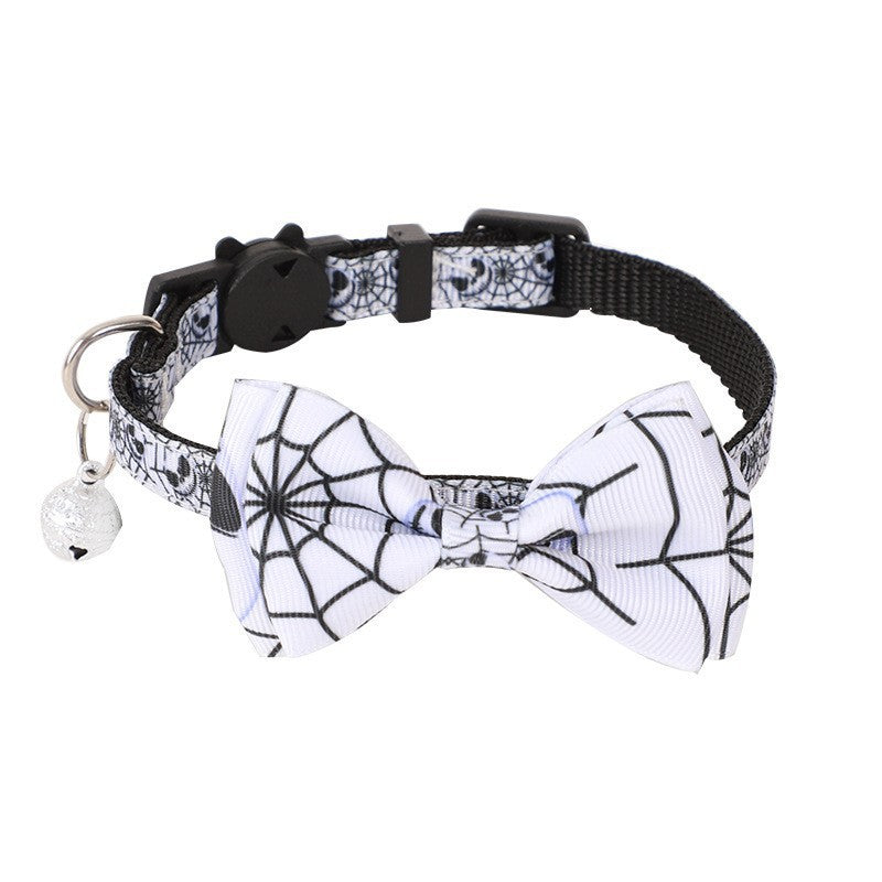 Collar de Halloween para Gatos con Lazo y Cascabel
